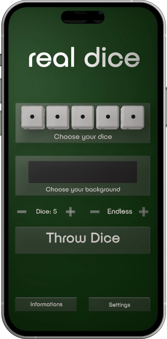 app screenshot real dice